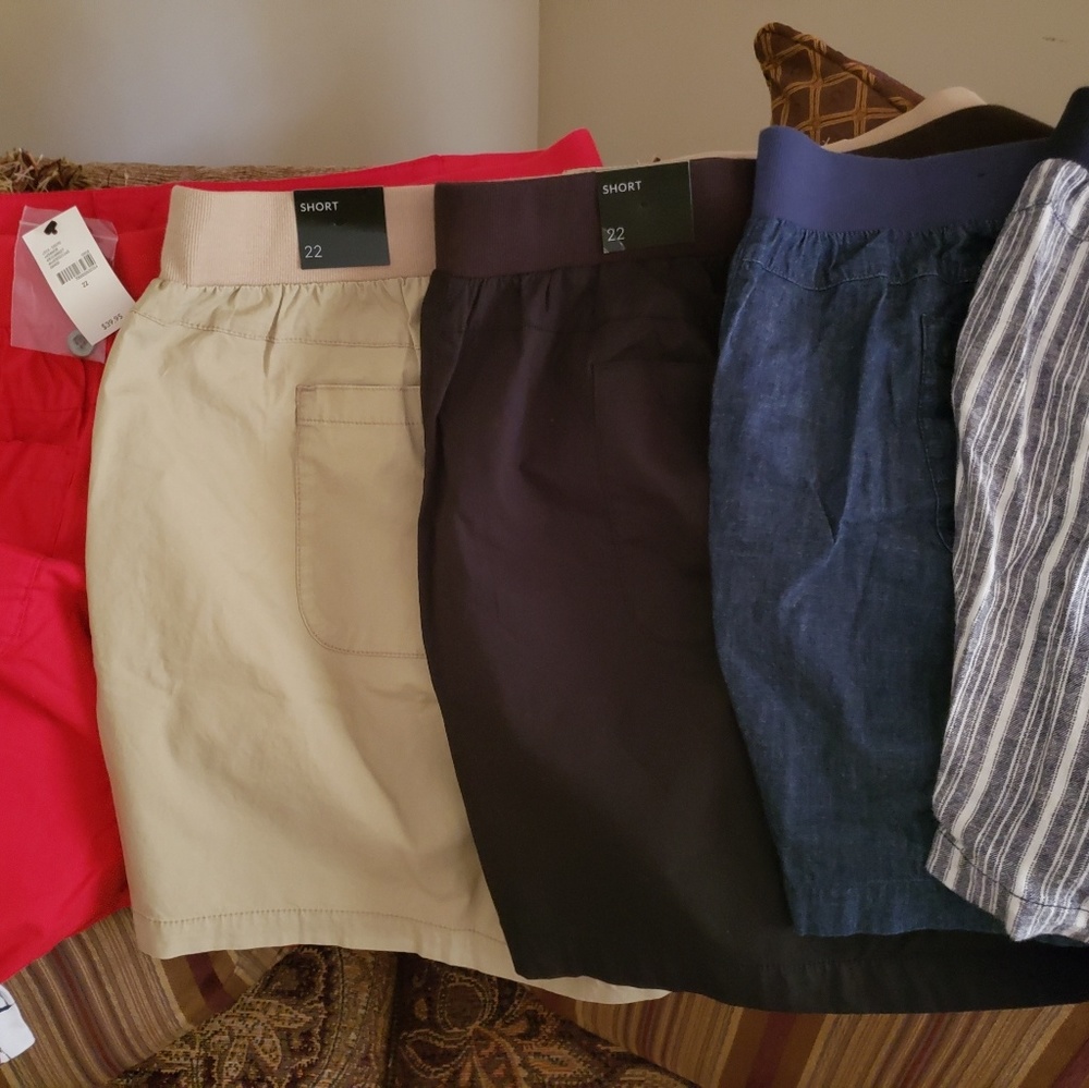 Lane bryant shirt and 5 pair shorts